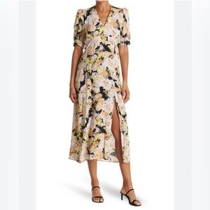 Topshop 70s floral midi dress size 6